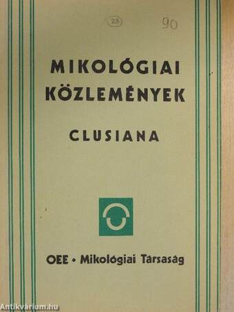 Mikológiai Közlemények 1990/1-3.