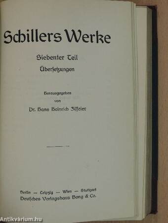 Schillers Werke 6-7. (gótbetűs)