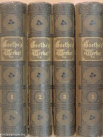 Goethe's Werke 1-3., 5. (gótbetűs)