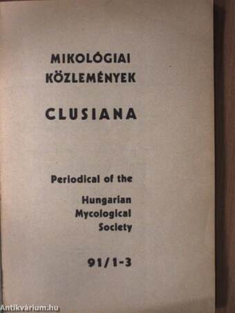 Mikológiai Közlemények 1991/1-3.