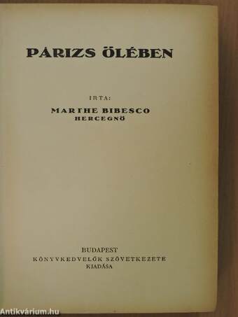 Párizs ölében