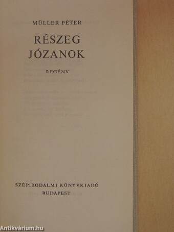 Részeg józanok