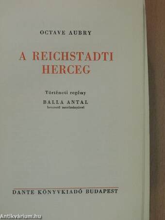 A reichstadti herceg