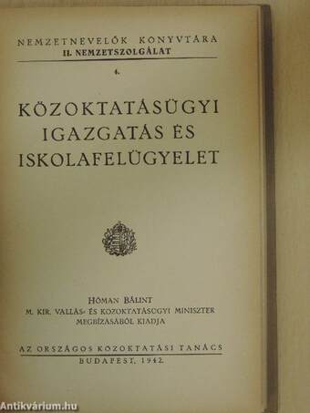 Közoktatásügyi igazgatás és iskolafelügyelet