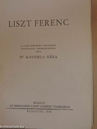 Liszt Ferenc