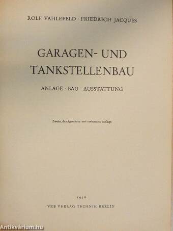 Garagen- und Tankstellenbau