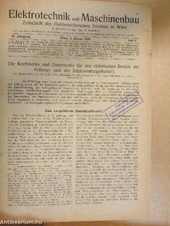 Elektrotechnik und Maschinenbau 1925. (nem teljes évfolyam)