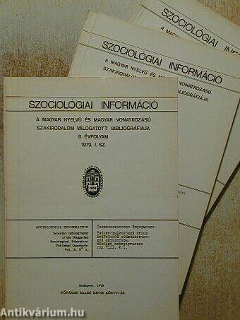 Szociológiai információ 1979/1-4.