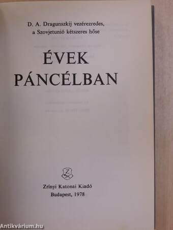 Évek páncélban