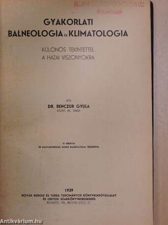 Gyakorlati balneologia és klimatologia