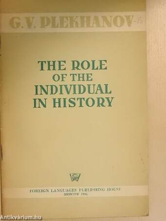 The Role of the Individual in History