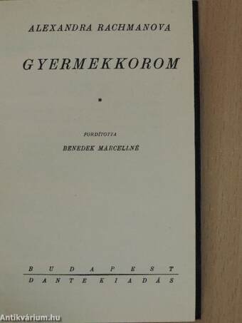 Gyermekkorom