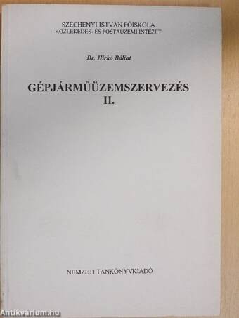 Gépjárműüzemszervezés II.