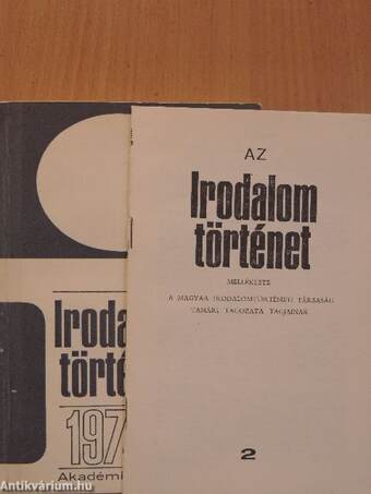 Irodalomtörténet 1974/1.