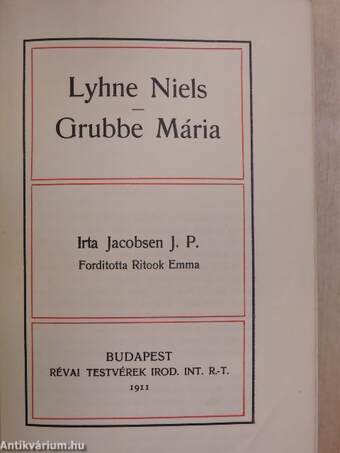 Lyhne Niels/Grubbe Mária