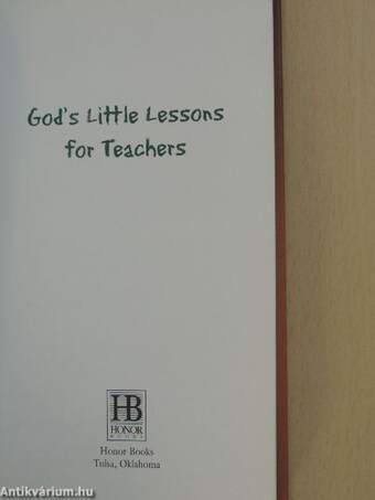 God's Little Lessons for Teachers