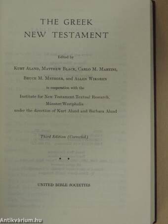 The Greek New Testament