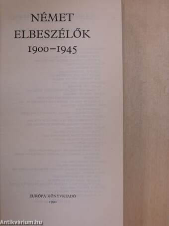 Német elbeszélők