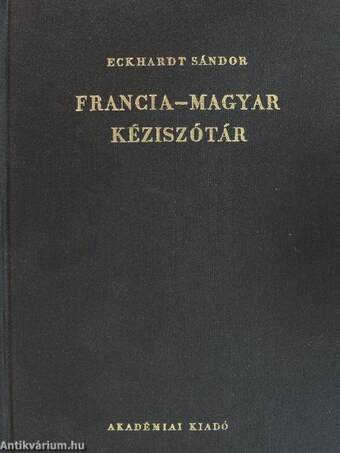 Francia-magyar kéziszótár 