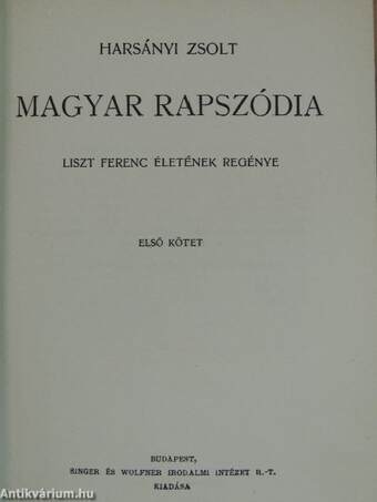 Magyar rapszódia I-IV.