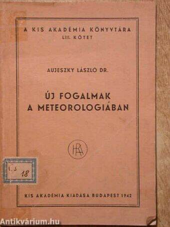 Új fogalmak a meteorologiában