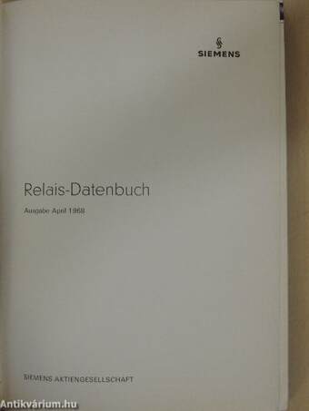 Relais-Datenbuch 1968