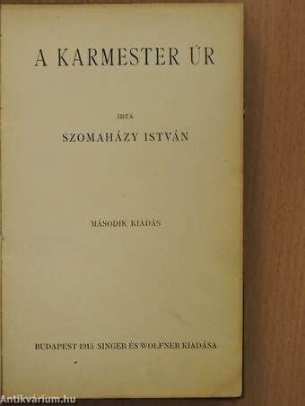 A karmester úr