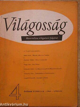 Világosság 1964. április