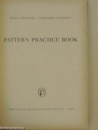 Pattern Practice Book