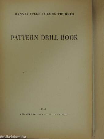 Pattern Drill Book