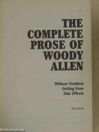 The complete prose of Woody Allen