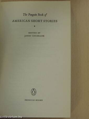 The Penguin Book of American Short Stories