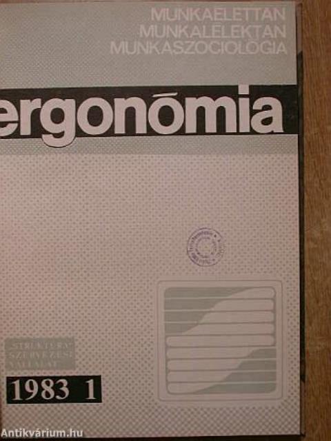 Ergonómia 1983/1-4.