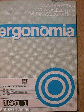 Ergonómia 1981/1-4.