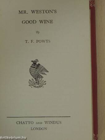 Mr. Weston's Good Wine