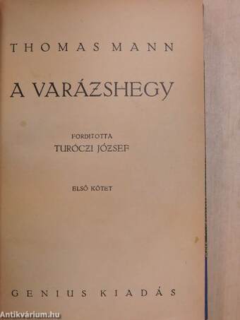 A varázshegy I-IV.