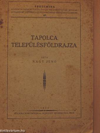 Tapolca településföldrajza