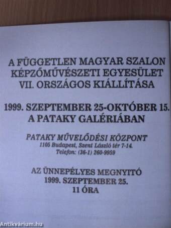 A Független Magyar Szalon Képzőművészeti Egyesület VII. Országos kiállítása