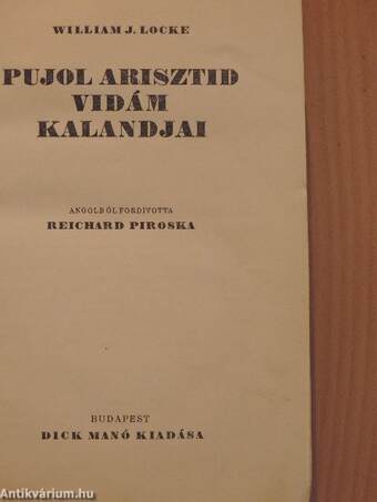 Pujol Arisztid vidám kalandjai