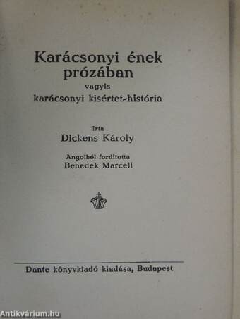 Karácsonyi ének prózában