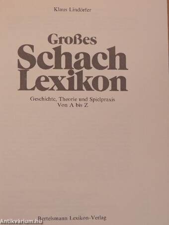 Großes Schach Lexikon