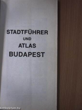 Stadtatlas mit Reiseführer Budapest