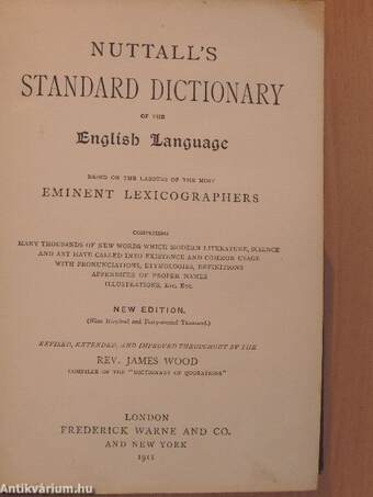 Nuttall's Standard Dictionary of the English Language