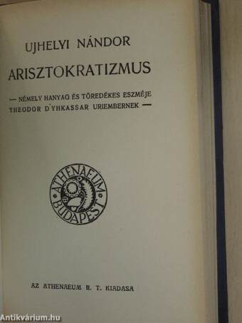 Shakespeare/Arany János/Arisztokratizmus