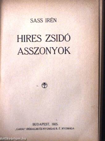 Jokli/Hires zsidó asszonyok/A bacharachi rabbi/Dániél