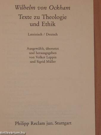 Texte zu Theologie und Ethik