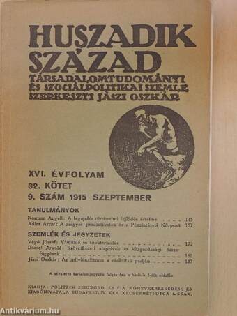 Huszadik Század 1915. szeptember