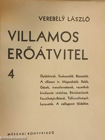 Villamos erőátvitel 4.