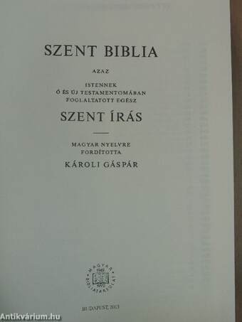 Szent Biblia