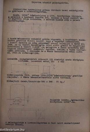 Képlékeny alakítás/Fémek gyakorlati technológiája I-II./Feladatkidolgozások